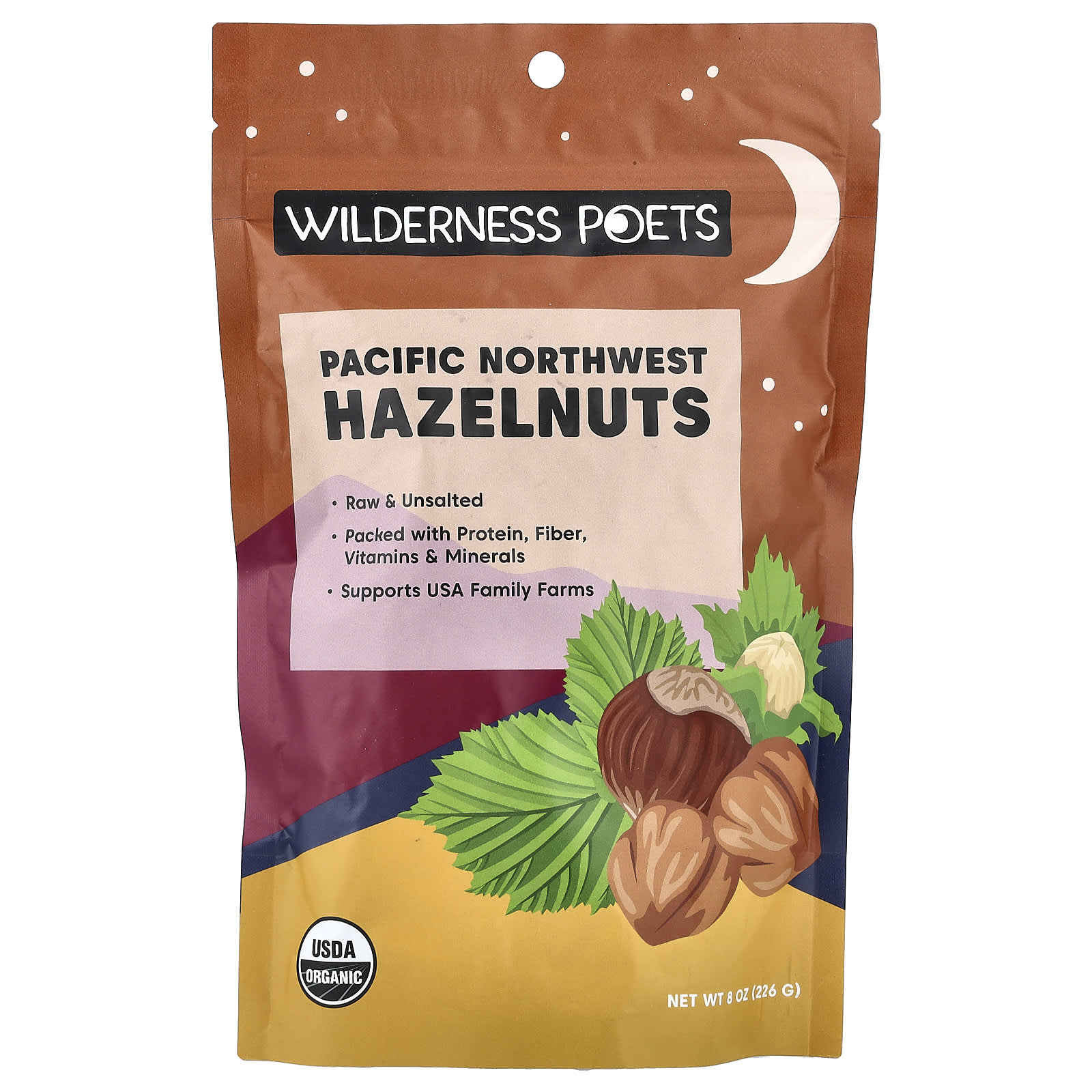 Фундук Wilderness Poets Organic Pacific Northwest, оттенок Unsalted, 226 г