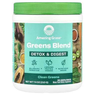 Зеленый комплекс Amazing Grass Detox & Digest Clean Greens, 210 г