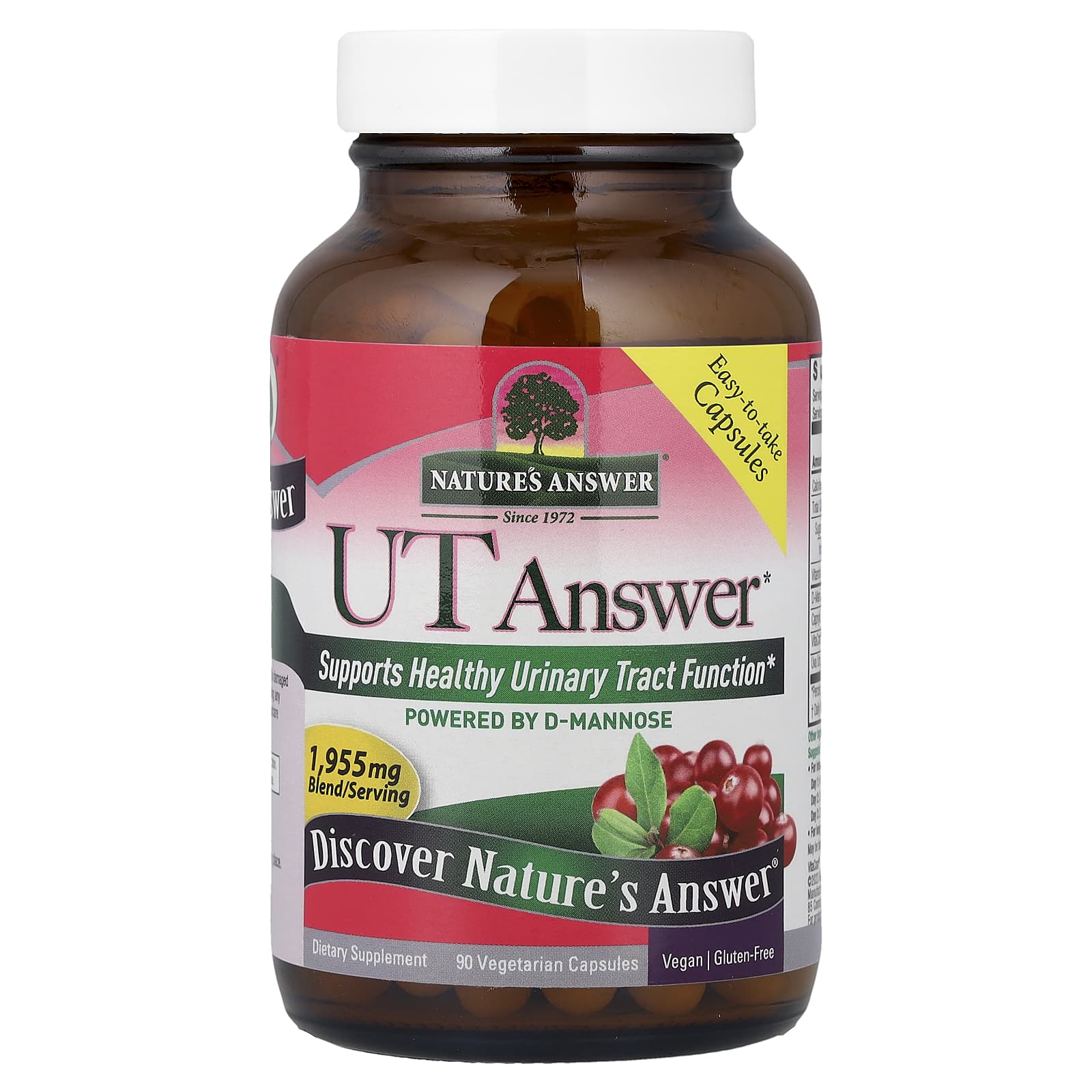 UT Answer Nature's Answer, 90 вегетарианских капсул