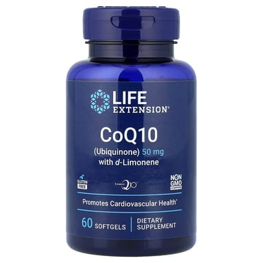 Коэнзим Q10 Life Extension with d-Limonene, 60 мягких капсул