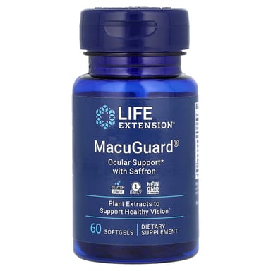 Шафран Life Extension MacuGuard Ocular Support, 60 мягких капсул