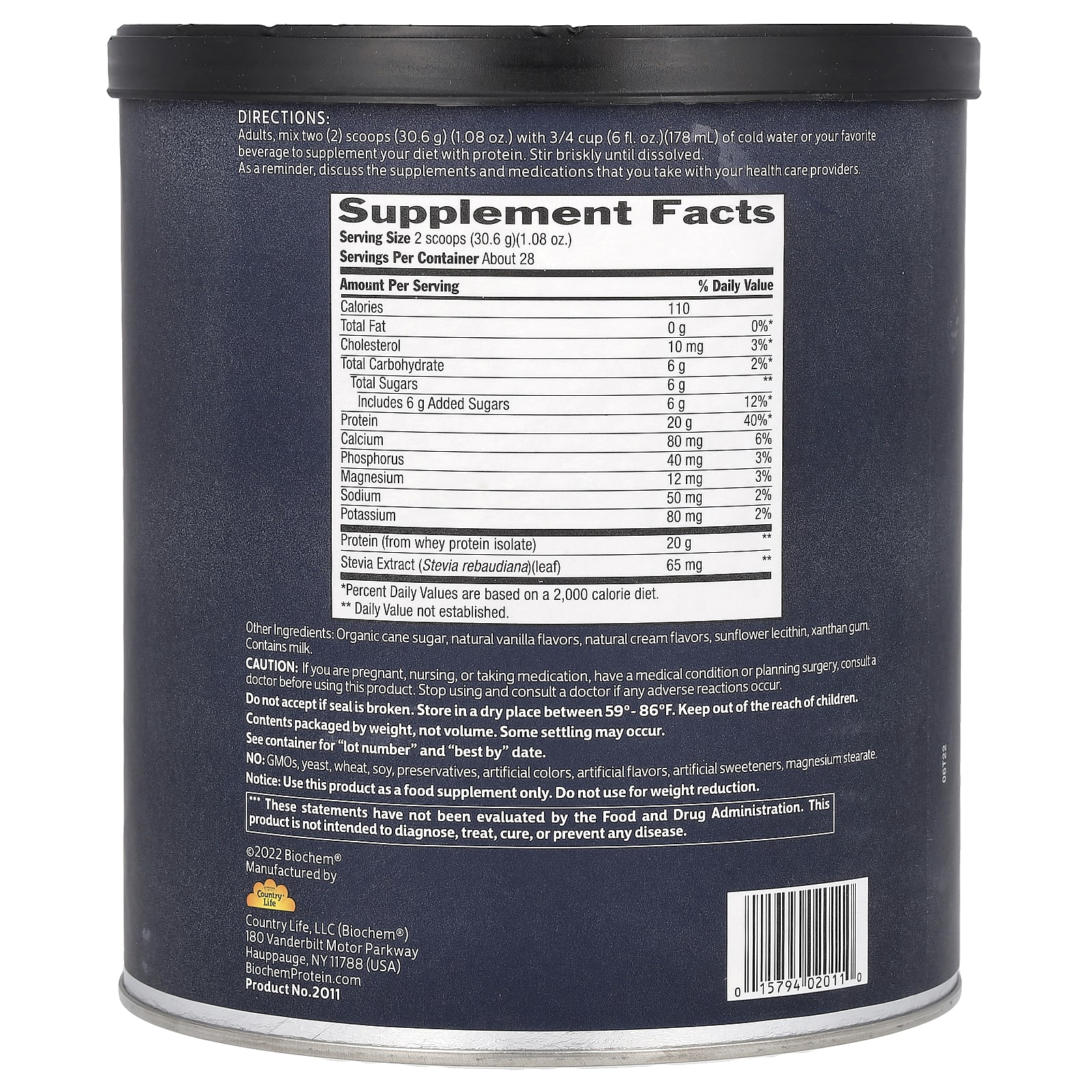 Протеиновый порошок Biochem 100% Whey Isolate, вкус Vanilla, 857 г — фото 2