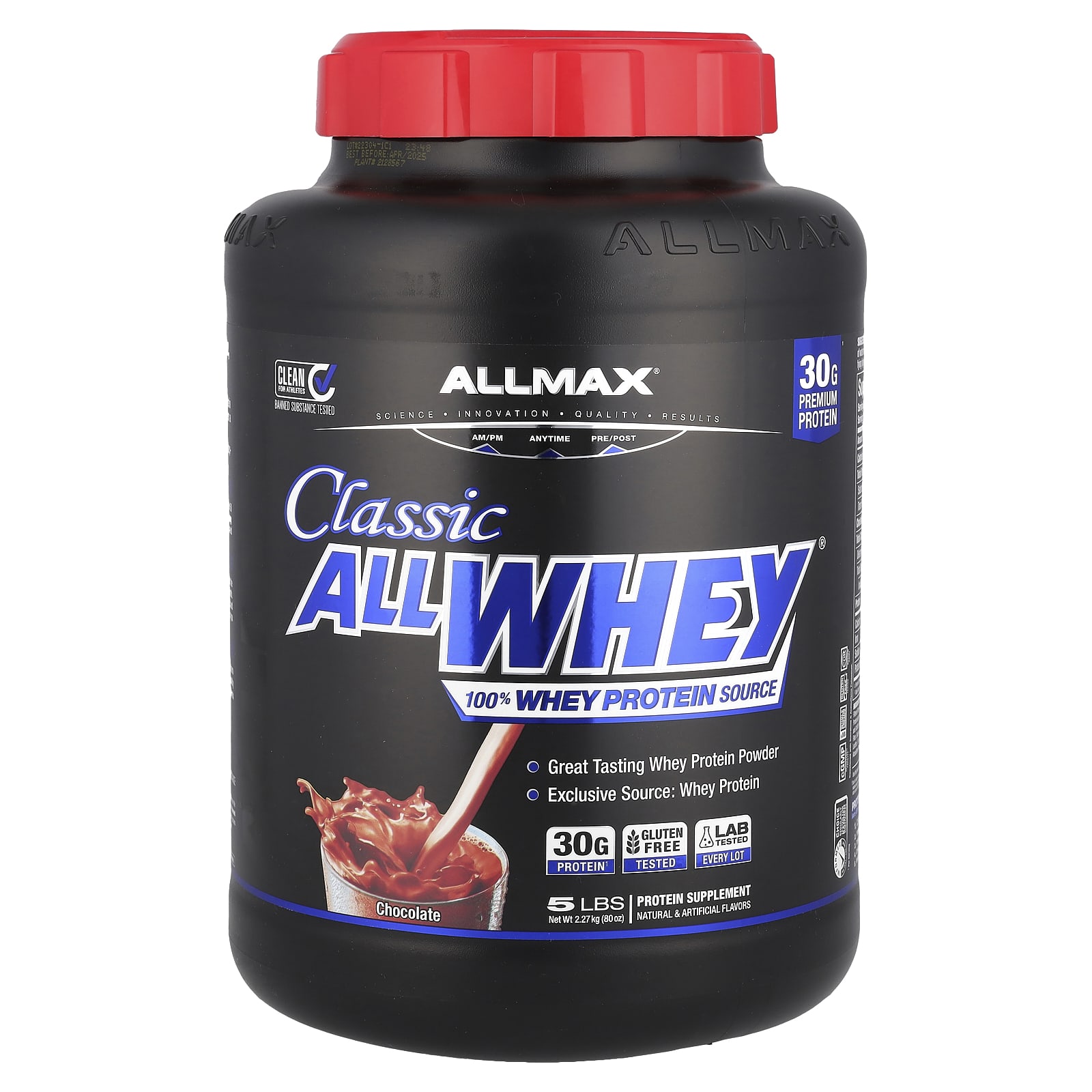 Сывороточный протеин ALLMAX CLASSIC ALLWHEY® 100% Source, вкус Chocolate, 2.27 кг