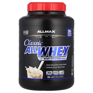 Сывороточный протеин ALLMAX CLASSIC ALLWHEY® 100% Source, вкус Vanilla, 2.27 кг
