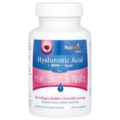 Гиалуроновая кислота Hyalogic HA Collagen Builder Biotin +Silica Mixed Berry 30 Chewable, пастилки