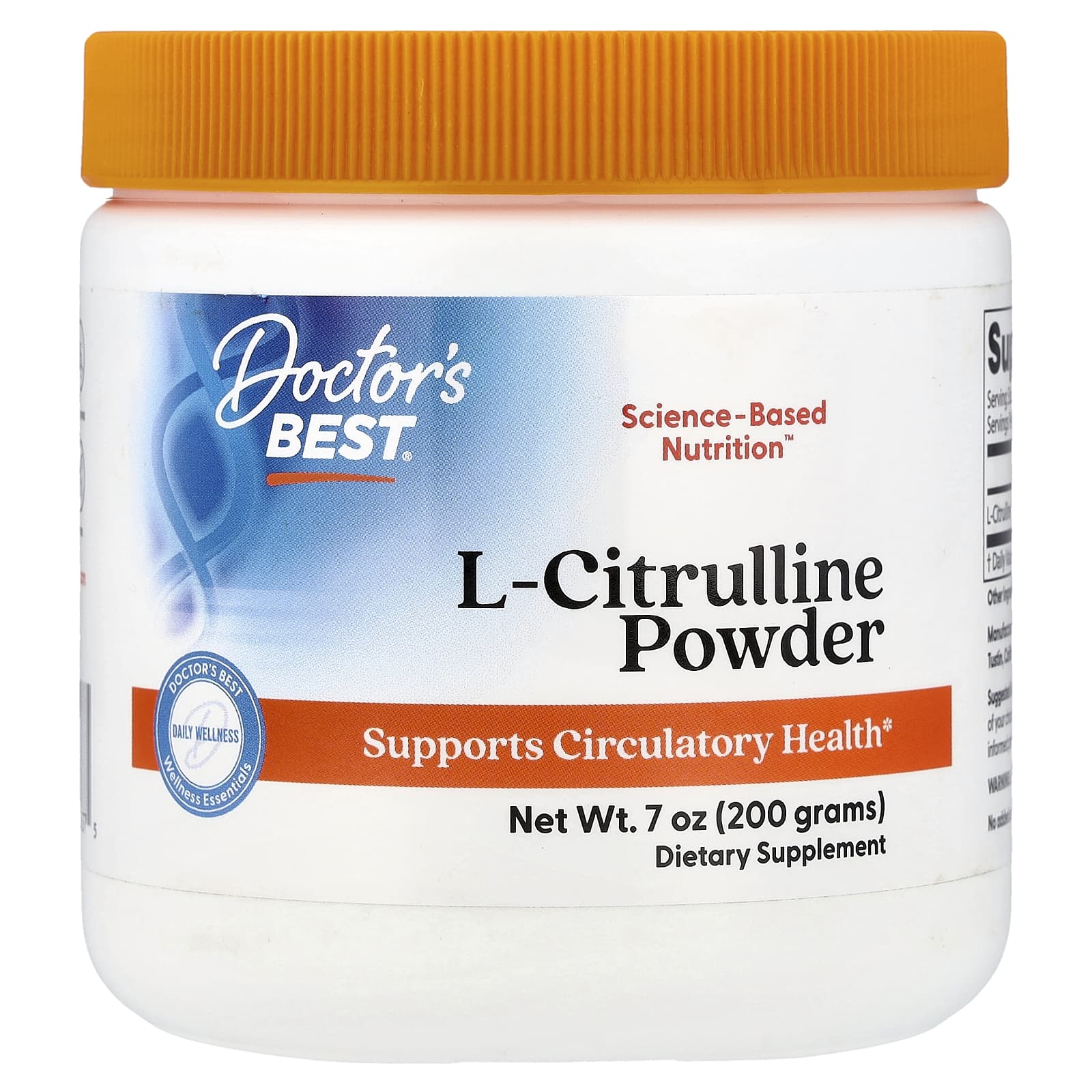 L-цитруллин Doctor's Best L-Citrulline Powder, 200 г, порошок