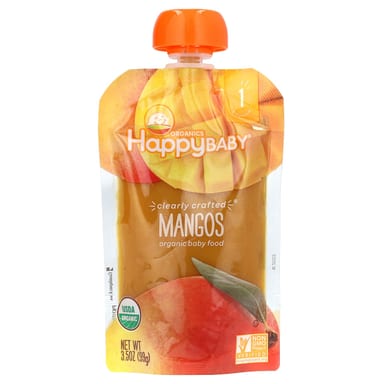 Детское питание Happy Family Organics Happy Baby® Stage 1, вкус Mangos, 99 г