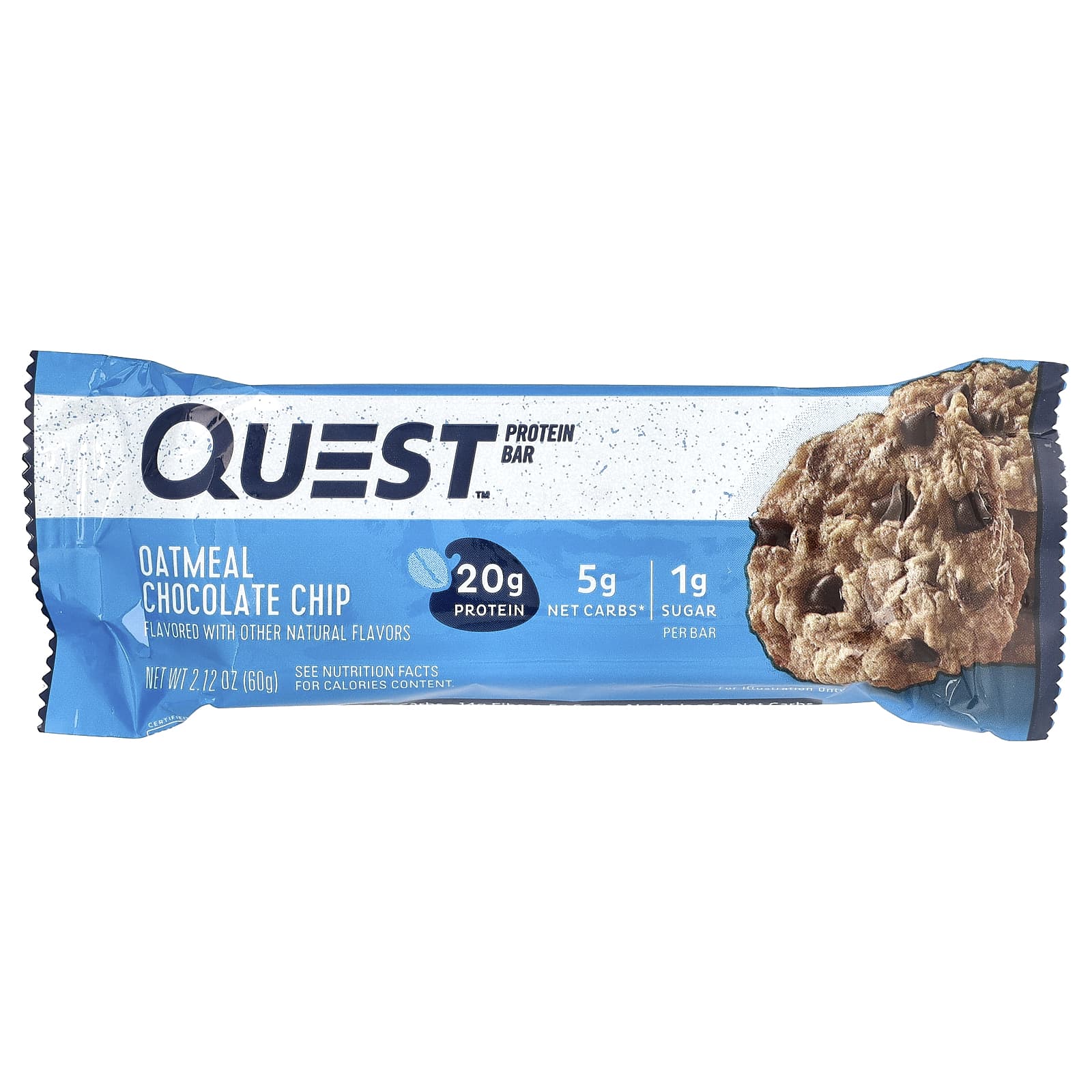 Протеиновый батончик Quest Nutrition, вкус Oatmeal Chocolate Chip, 60 г, 12 шт.