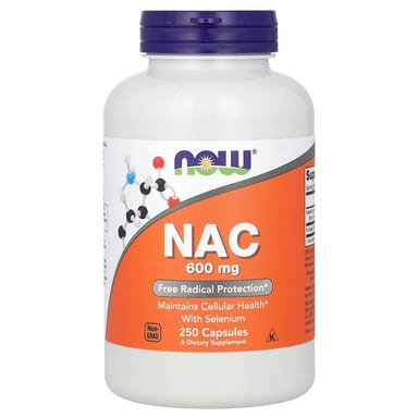 NAC NOW Foods, 600 мг, 250 капсул
