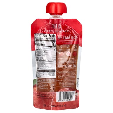 Детское питание Happy Family Organics Happy Baby® 6+ Months Guavas & Beets, вкус Apples, 113 г