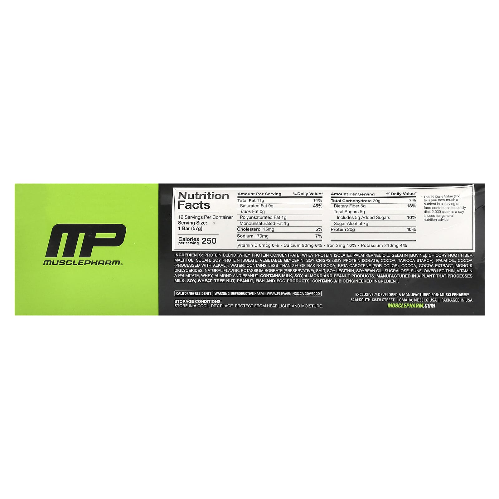 Шоколад MusclePharm Combat Sport Bar™, вкус Chocolate Cake, 57 г, 12 шт., батончик — фото 3