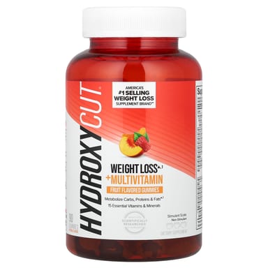 Мультивитамины Hydroxycut Weight Loss Gummies Fruit, 90 жевательных пастилок