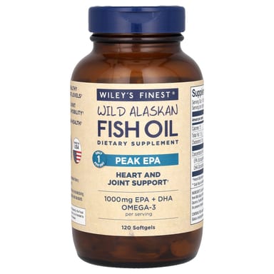 Рыбий жир Wiley's Finest Wild Alaskan Peak EPA, 120 мягких капсул