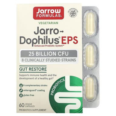 Пробиотик Jarrow Formulas Jarro-® EPS, 25 млрд КОЕ, 60 растительных капсул