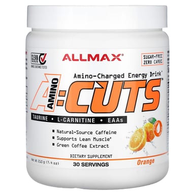 Энергетический напиток ALLMAX ACUTS™ Amino-Charged, вкус Orange, 210 г