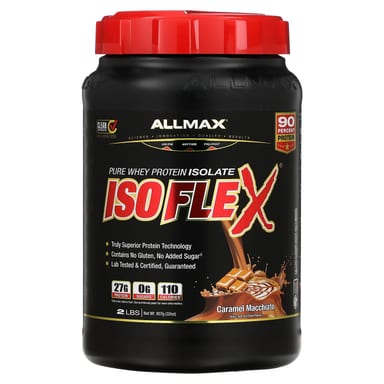 Сывороточный протеин ALLMAX ISOFLEX® Pure Isolate Caramel Macchiato, 907 г