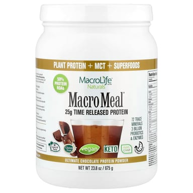 Протеиновый порошок Macrolife Naturals Macro Meal® Ultimate, вкус Chocolate, 675 г