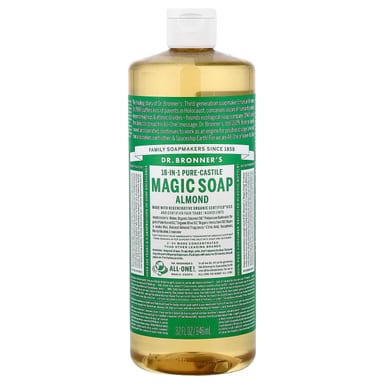 Мыло Dr. Bronner's, 32 fl oz (946 ml), миндаль