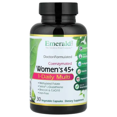 Фото товара: Мультивитамины Emerald Laboratories Coenzymated Women's 45+ 1-Daily, 30 растительных капсул
