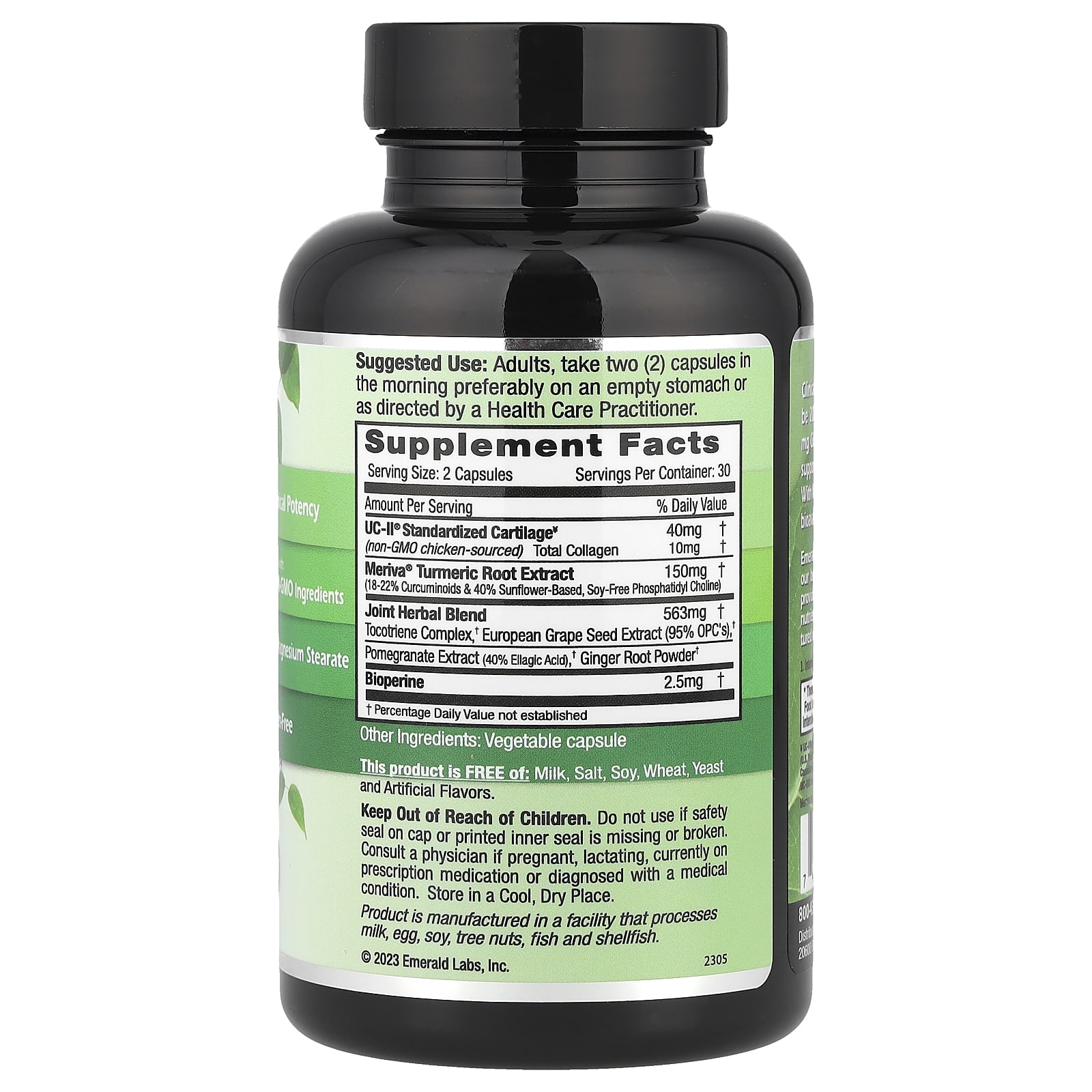 Комплекс Emerald Laboratories UC-II® Joint, оттенок 60 Vegetable Caps — фото 2