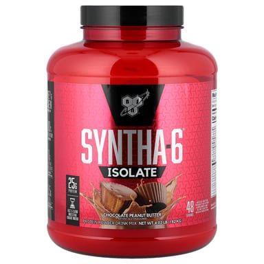 Протеиновый порошок BSN Syntha-6® Isolate Drink Mix, вкус Chocolate Peanut Butter, 1.82 кг, смесь для напитка
