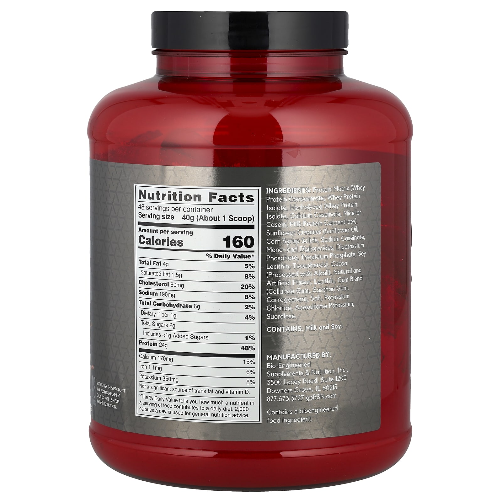 Протеиновый порошок BSN Syntha-6® Edge Drink Mix, вкус Chocolate Milkshake, 1.92 кг, смесь для напитка — фото 2