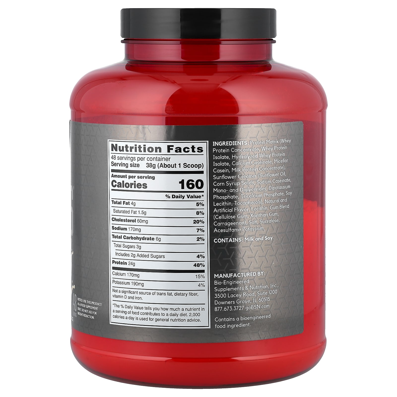 Протеиновый порошок BSN Syntha-6® Edge Drink Mix, вкус Vanilla Milkshake, 1.82 кг, смесь для напитка — фото 2
