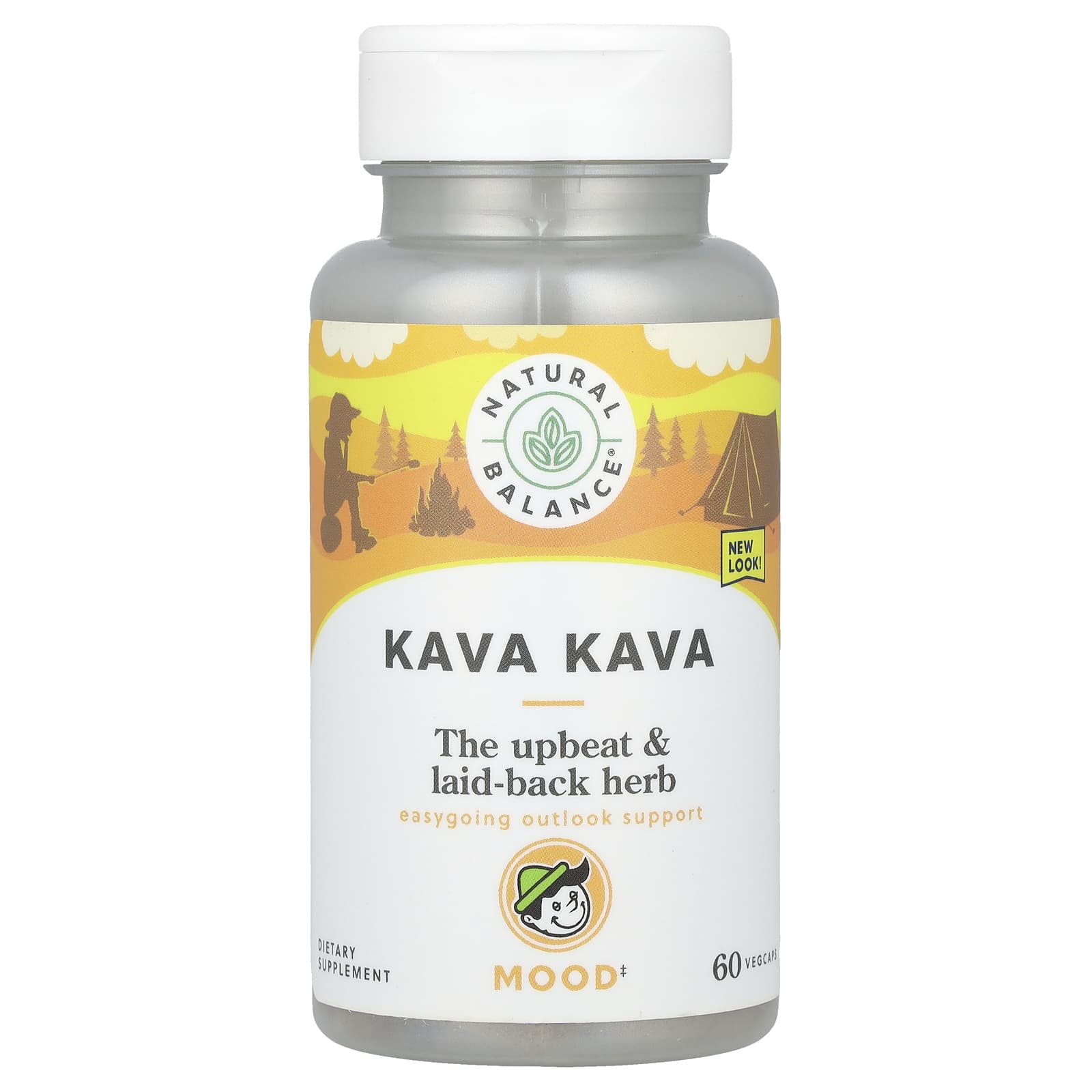 Экстракт кавы Natural Balance, 450 мг, 60 растительных капсул