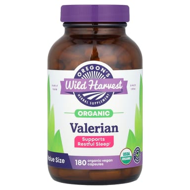 Корень валерианы Oregon's Wild Harvest Organic, 450 мг, 180 растительных капсул