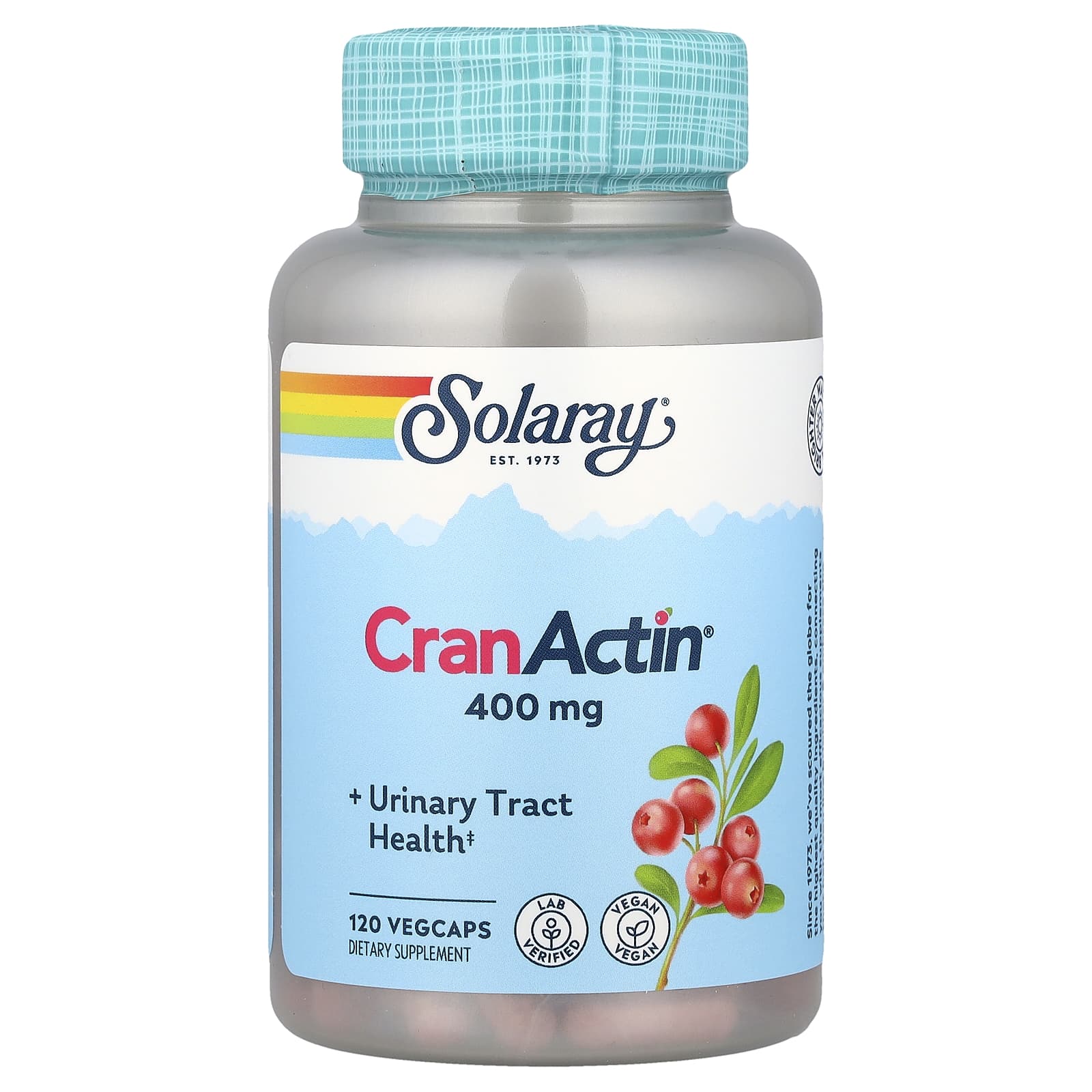 Комплекс CranActin Solaray® Urinary Tract Health, 120 растительных капсул