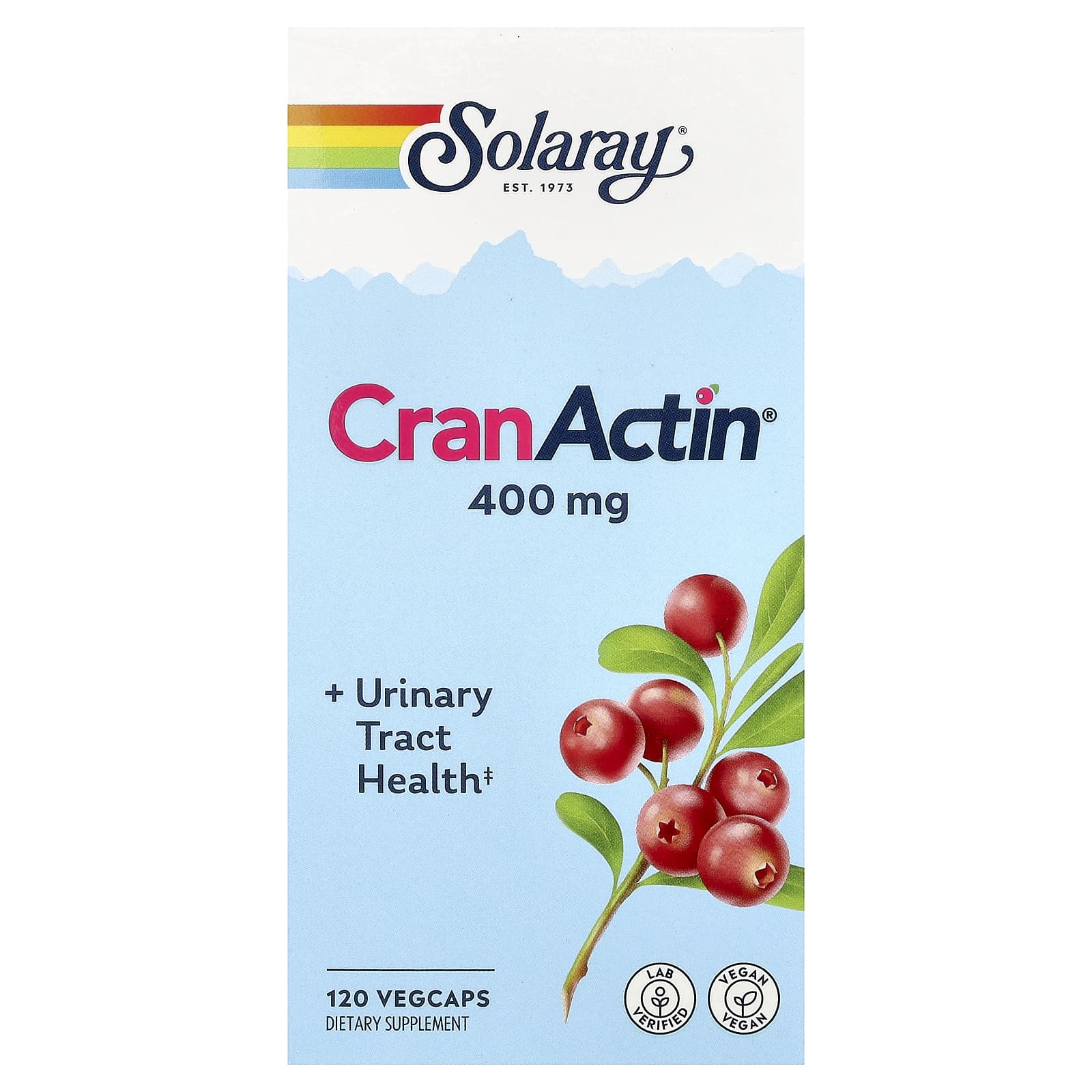 Комплекс CranActin Solaray® Urinary Tract Health, 120 растительных капсул — фото 2