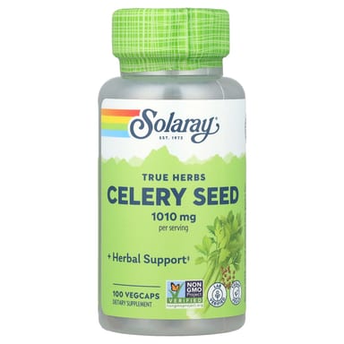 Семена сельдерея Solaray True Herbs, 505 мг, 100 растительных капсул