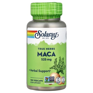 Мака Solaray True Herbs, 525 мг, 100 растительных капсул