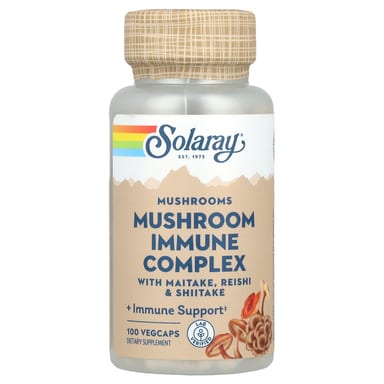 Шиитаке Solaray Mushroom Immune Complex with Maitake Reishi &, 100 растительных капсул