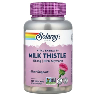 Расторопша Solaray Vital Extracts, 120 растительных капсул