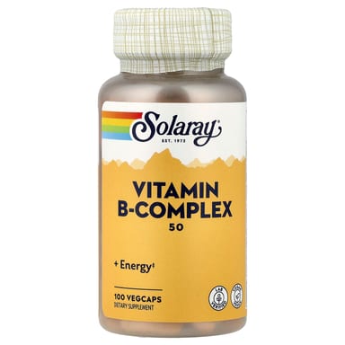 Комплекс витаминов B Solaray Vitamin B-Complex 50, 100 растительных капсул