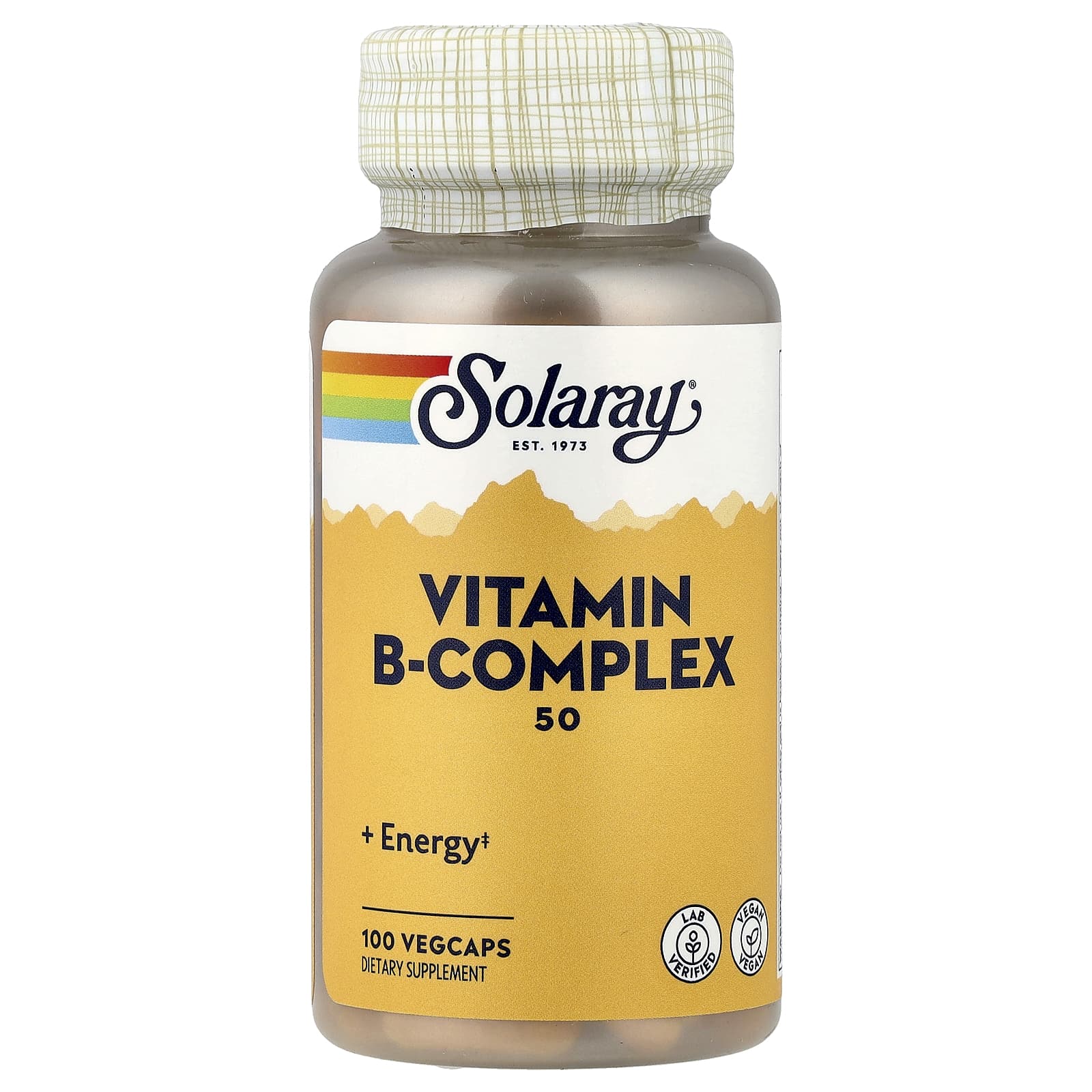 Комплекс витаминов B Solaray Vitamin B-Complex 50, 100 растительных капсул