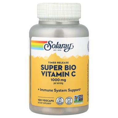 Витамин C Solaray Timed Release Super Bio, 100 растительных капсул