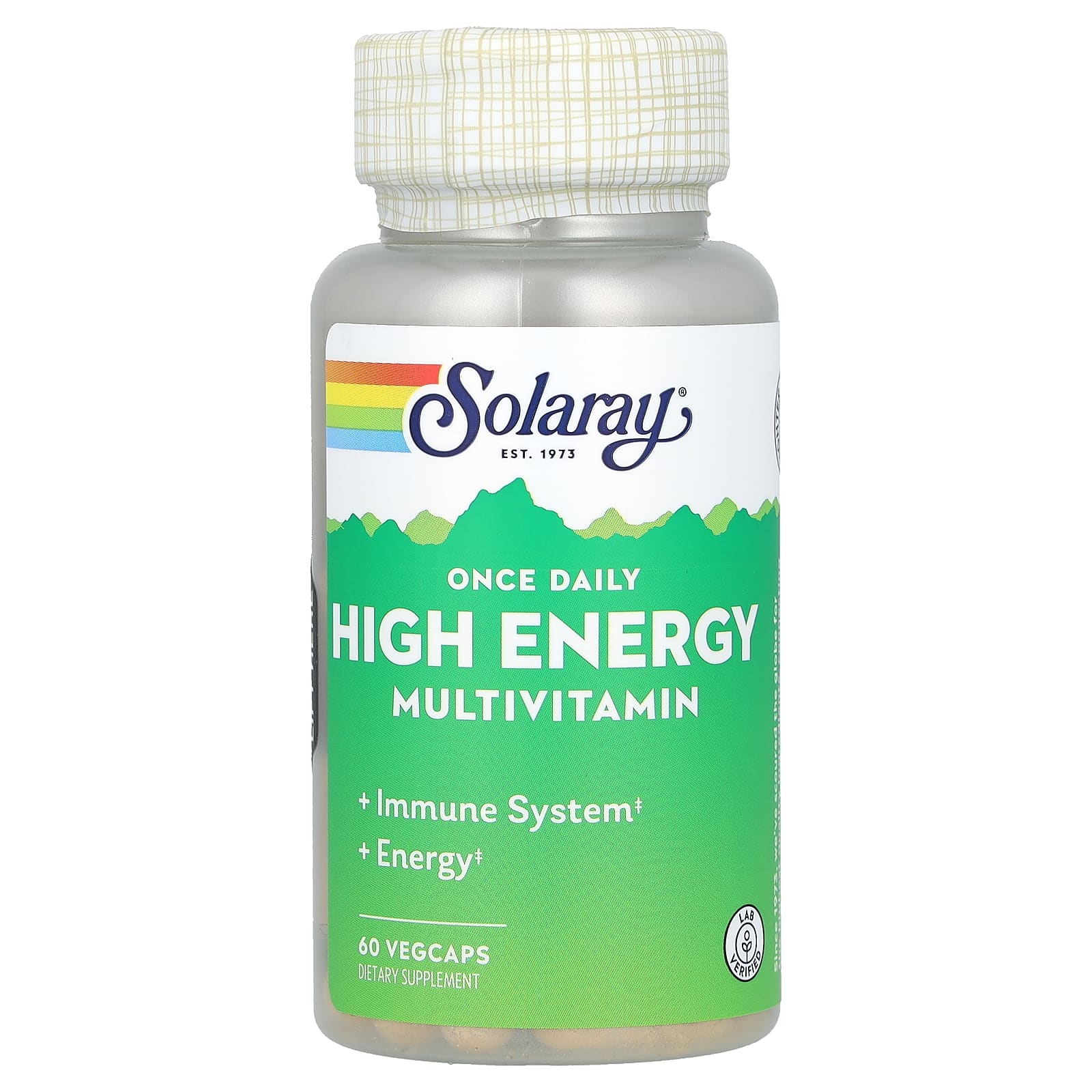 Мультивитамины Solaray Once Daily High Energy, 60 растительных капсул