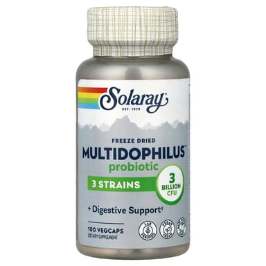 Пробиотик Solaray Freeze Dried Multidophilus™, 3 млрд КОЕ, 100 растительных капсул