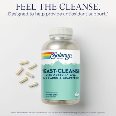 Комплекс Candida/Yeast Support Solaray Yeast-Cleanse™, 180 растительных капсул