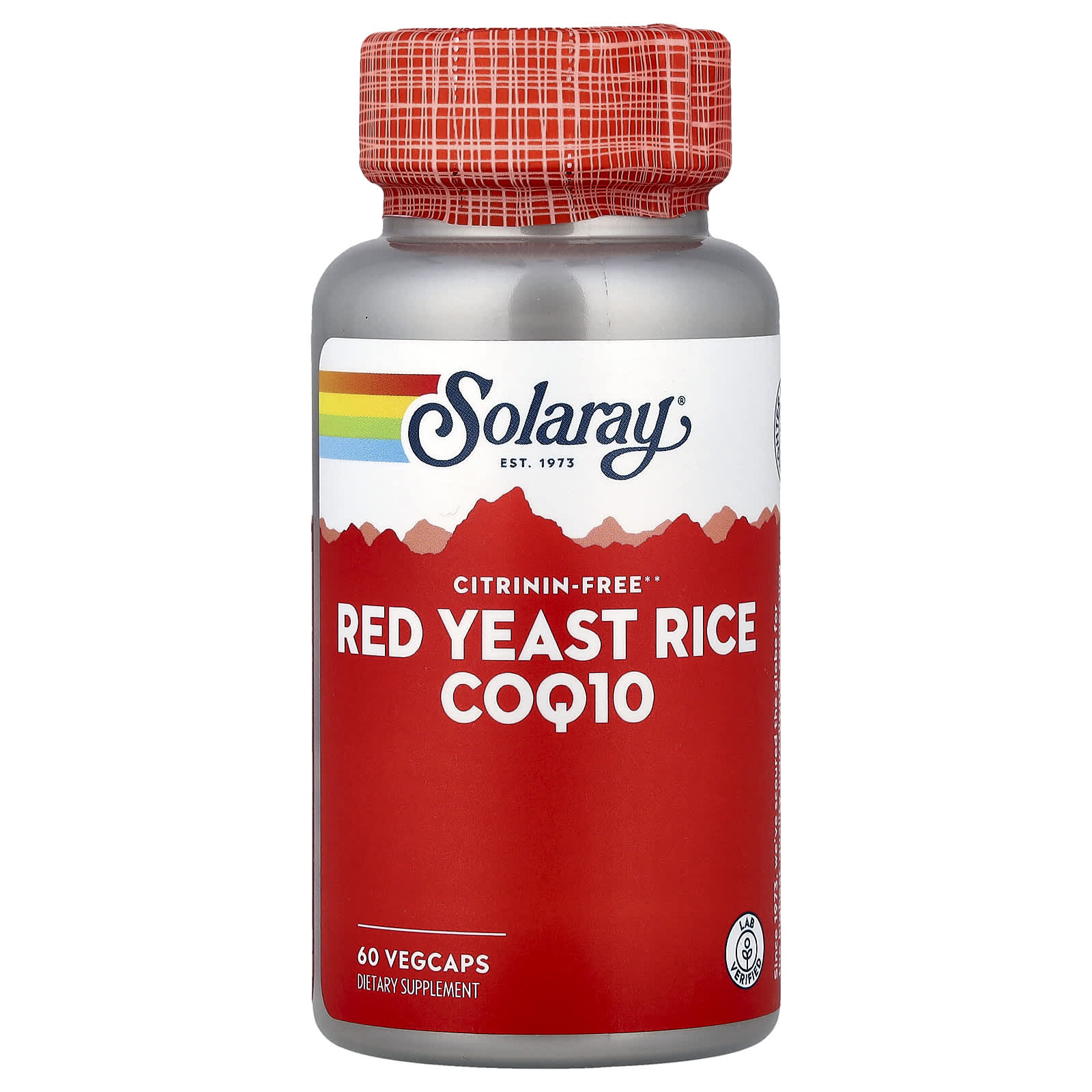 Коэнзим Q10 Solaray Red Yeast Rice, 60 растительных капсул