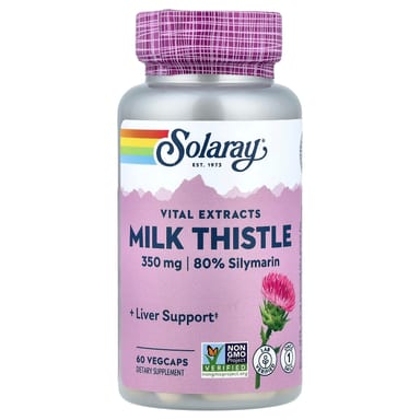Расторопша Solaray Vital Extracts, 60 растительных капсул