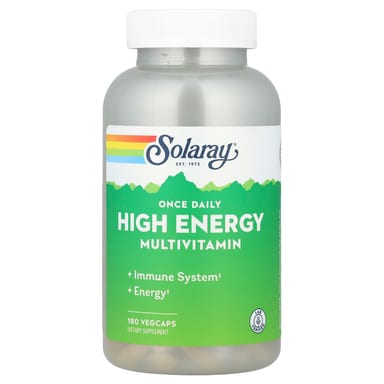 Мультивитамины Solaray Once Daily High Energy, 180 растительных капсул