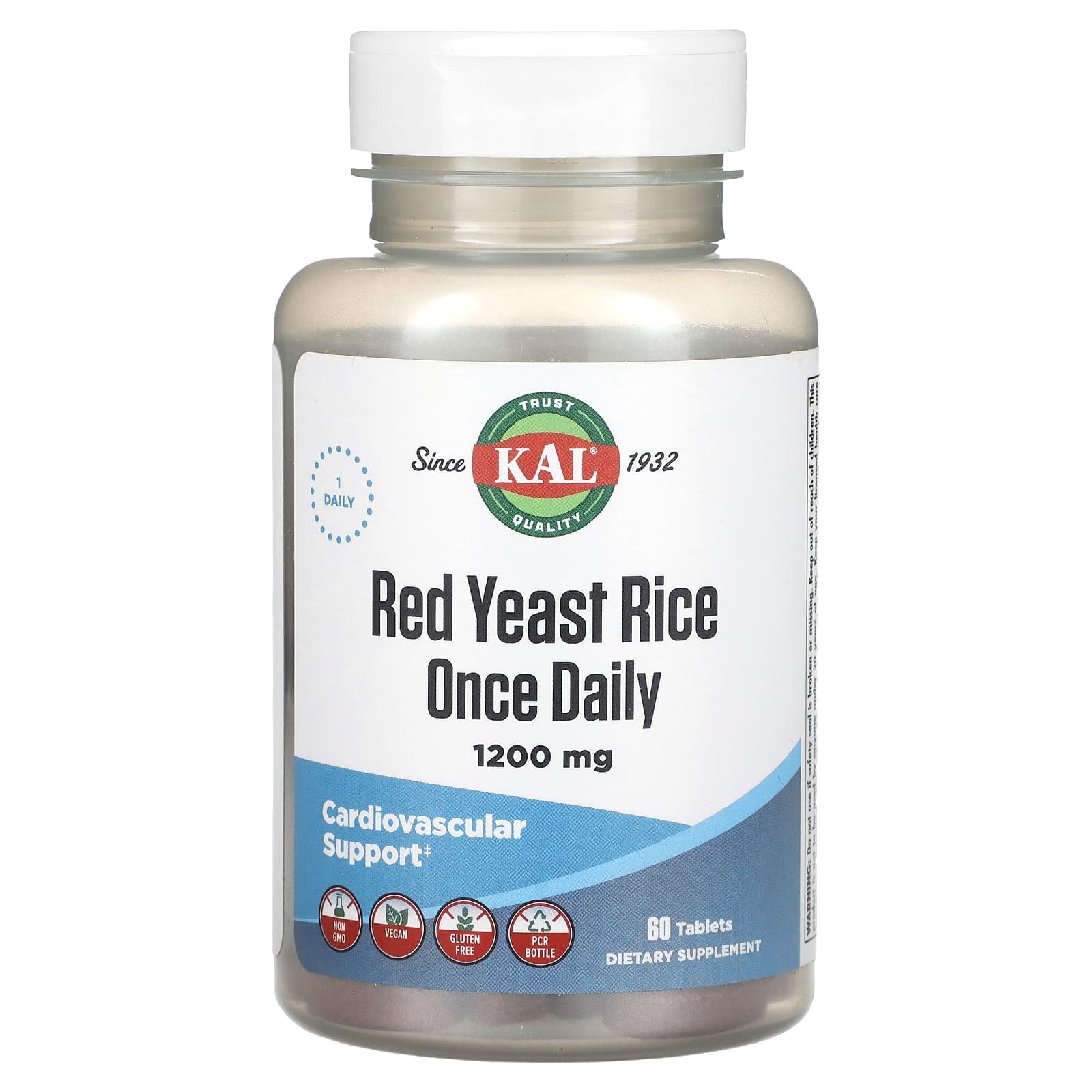 Рис KAL Red Yeast, 1200 мг, 60 таблеток
