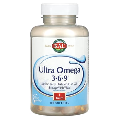 Омега-3 KAL Ultra -6-9, 100 мягких капсул