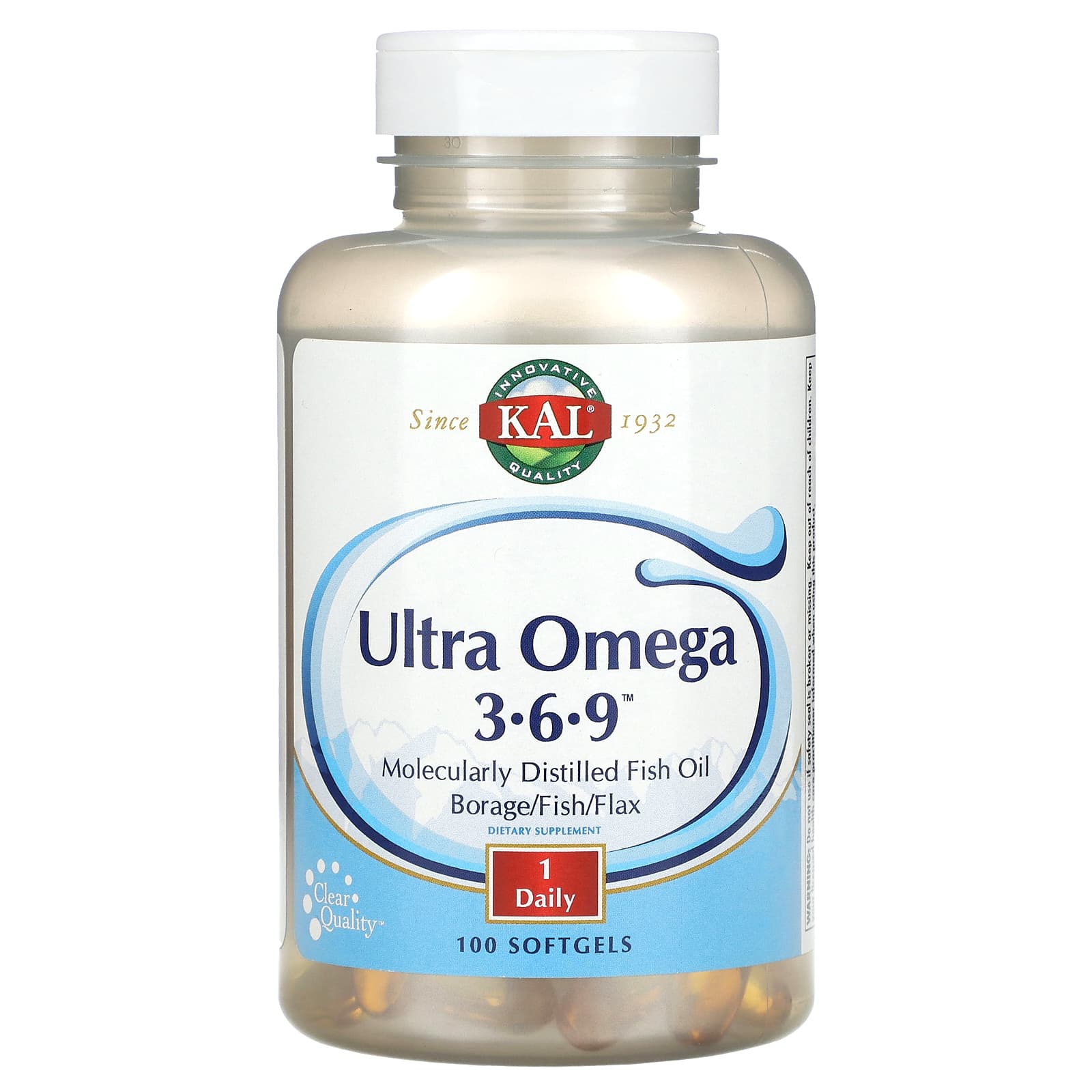 Омега-3 KAL Ultra -6-9, 100 мягких капсул