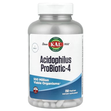 Пробиотик ацидофилус KAL Probiotic-4, 250 растительных капсул