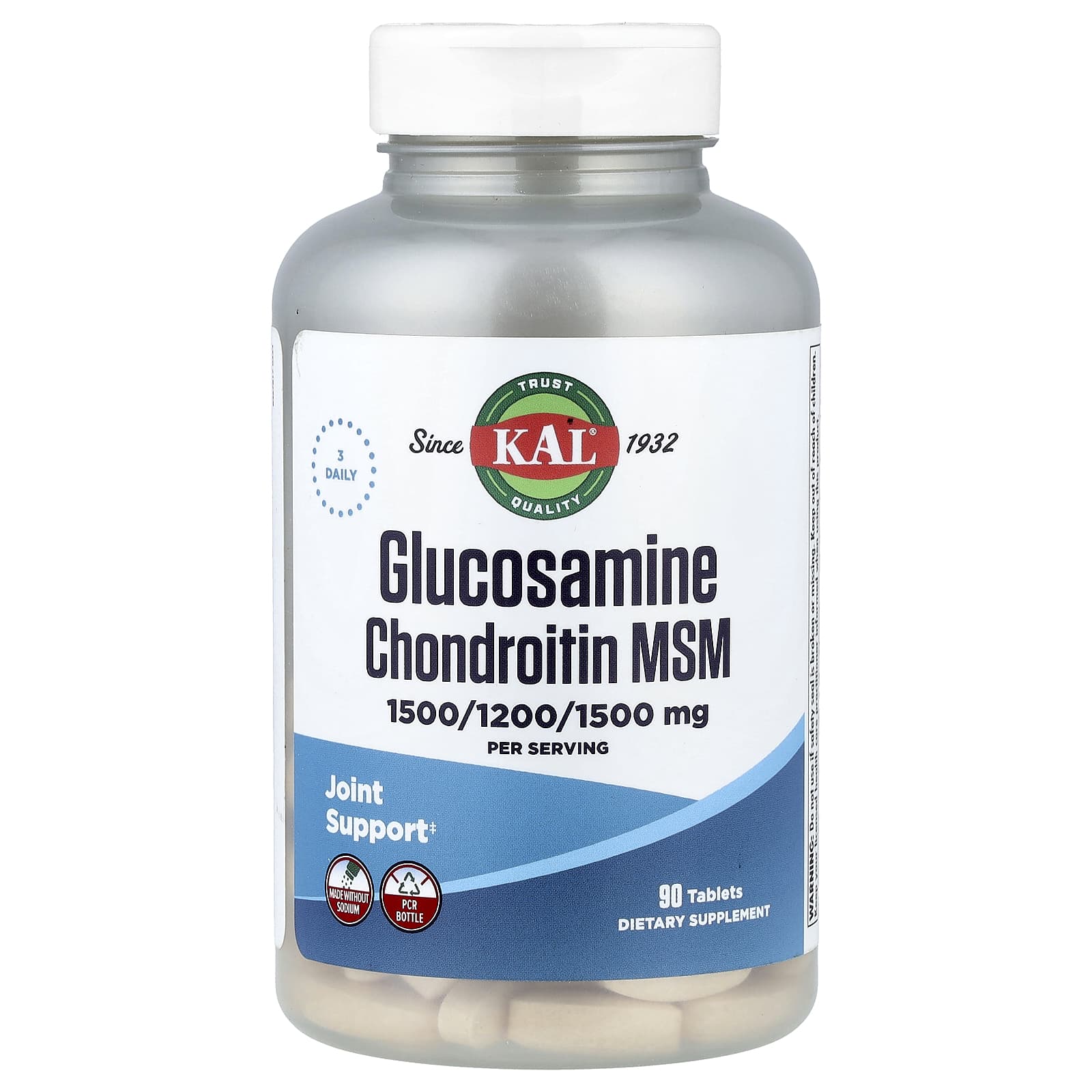 Хондроитин KAL Glucosamine MSM, 90 таблеток