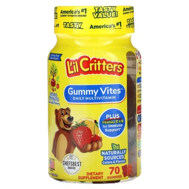 Мультивитамины L'il Critters Gummy Vites Daily, 70 жевательных пастилок